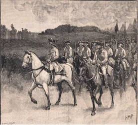 Överlämnande av Burgoyne vid Saratoga AD 1777